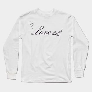 Love Lineart Long Sleeve T-Shirt